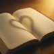 Greatest Commandment blog feature image with open Bible and heart-shaped shadow