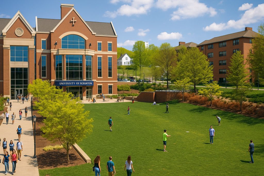 Catholic University — University of Scranton main campus quad
