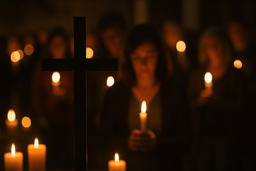 Transgender Shooter Christian School tragedy candlelight vigil
