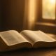 open Bible with morning light symbolizing spiritual surrender