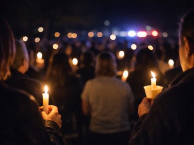 Candlelight vigil honoring victims of Islamic terrorism in Australia