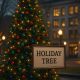 Holiday Tree feature image showing Portland’s Christmas tree labeled as a “Holiday Tree”