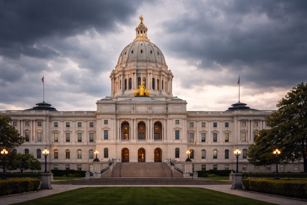 Minnesota State Capitol building symbolizing government accountability in the Minnesota fraud scandal