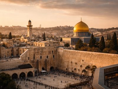 Jerusalem skyline representing the biblical meaning of Christian Zionism and God’s promises to Israel