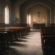 Quiet, empty church interior reflecting God’s silence