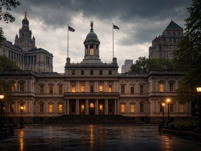 New York City Hall representing how government ideology shapes public decision making