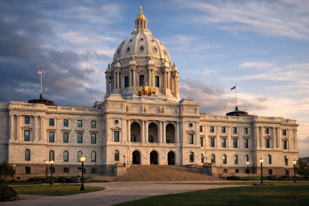 Minnesota State Capitol in St. Paul where the Satanic plaque controversy involving Tim Walz occurred